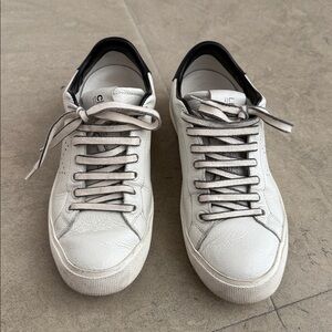 Crown White and Black Women's Sneakers